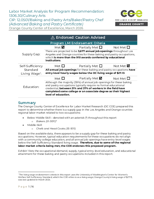 Bakers, Chefs, and Head Cooks