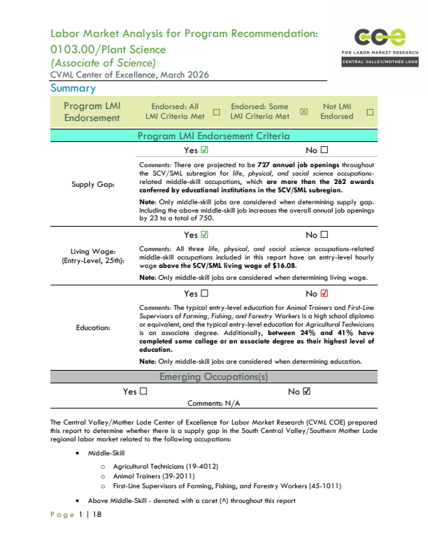 Life, Physical, and Social Science Occupations