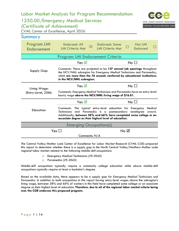 Emergency Medical Technicians and Paramedics