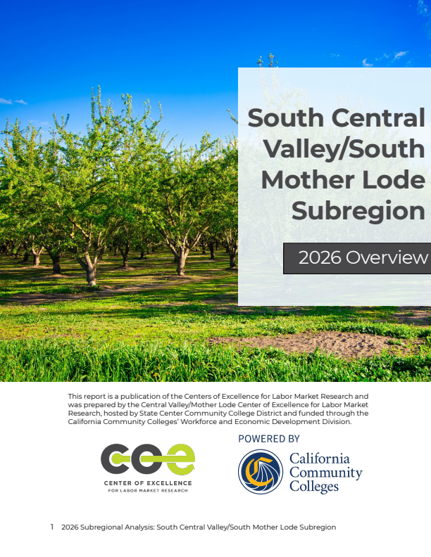 Central Valley/Mother Lode Subregional South Report