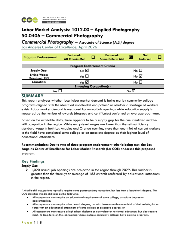 Commercial Photographers