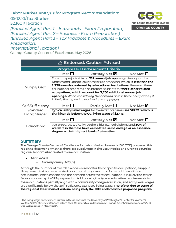 Tax Examiners, Collectors and Preparers, and Revenue Agents