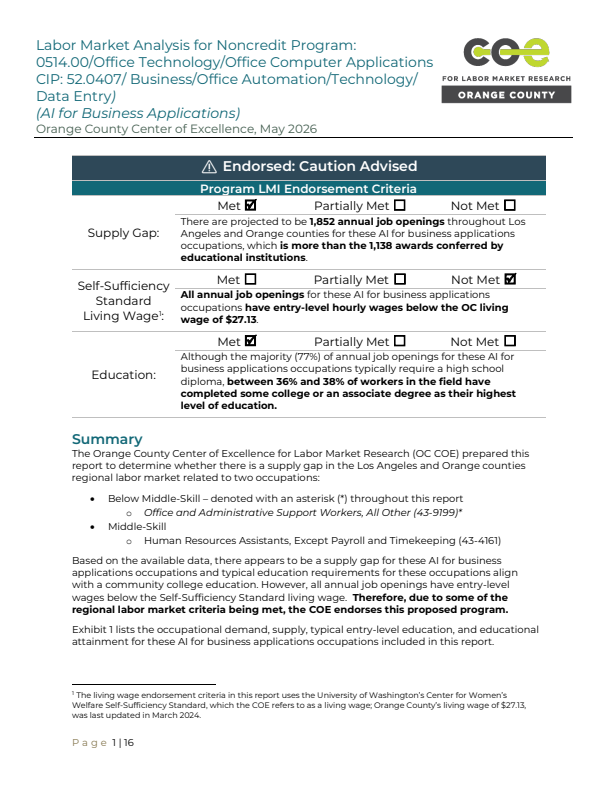 Office and Administrative Support Workers