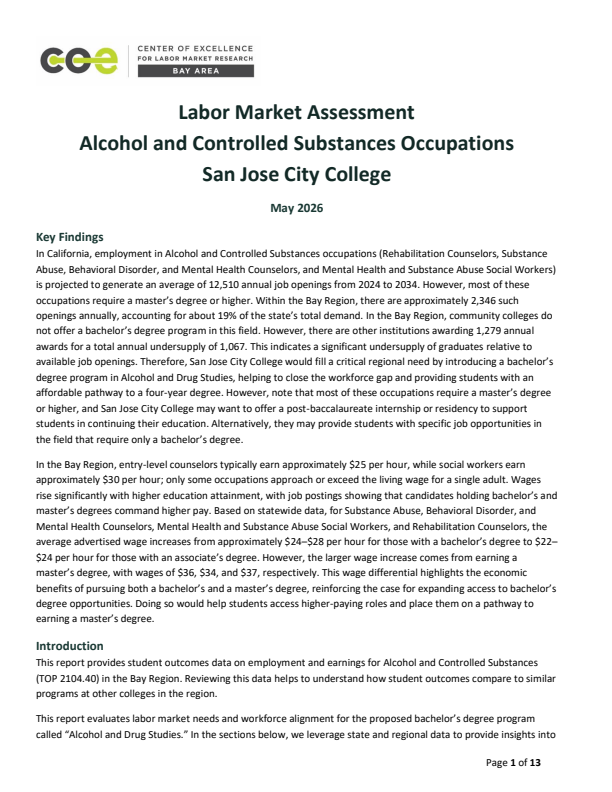 Substance Abuse Counselors and Social Workers