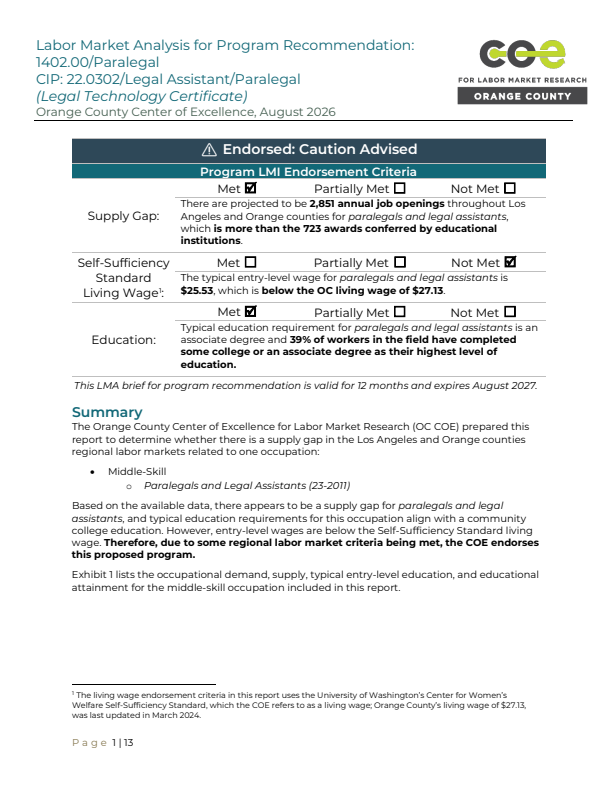 Paralegals and Legal Assistants
