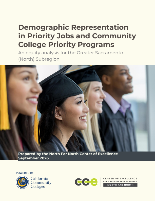Demographic Representation in Priority Jobs and Community College Priority Programs (Greater Sacramento)