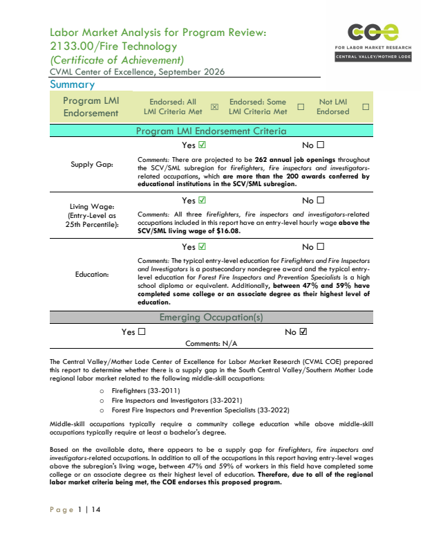 Firefighting and Prevention Workers